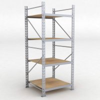 Lagerregal 1 Feld mit 4 Bden