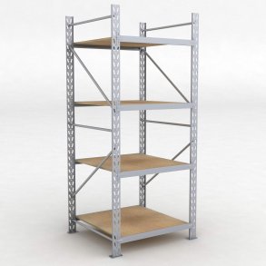 Lagerregal 1 Feld mit 4 Bden