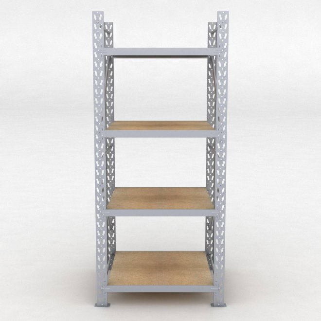 Lagerregal 1 Feld mit 4 Bden