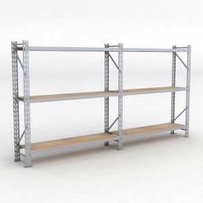 Lagerregal 2 Felder mit 3 Böden