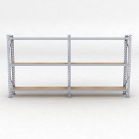 Lagerregal 2 Felder mit 3 Böden