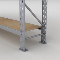 Lagerregal 2 Felder mit 4 Böden