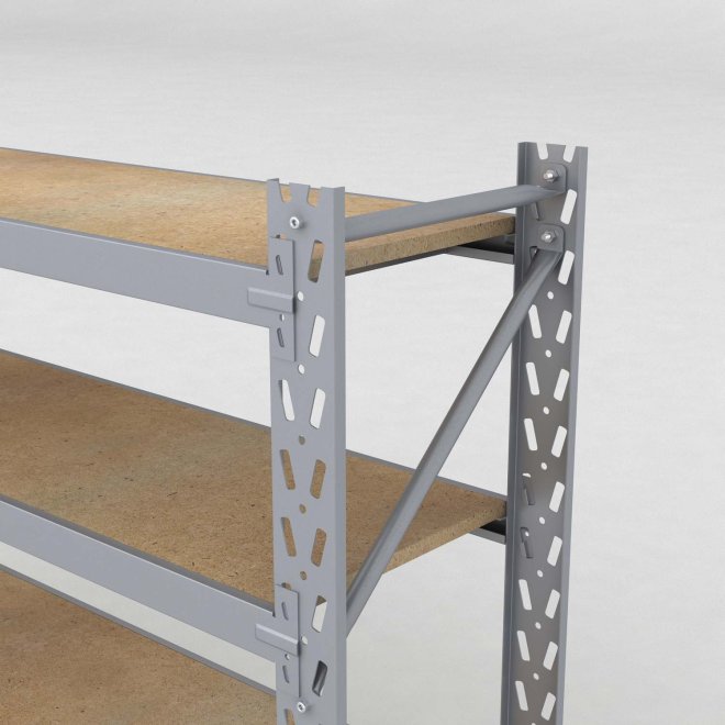 Lagerregal 2 Felder mit 5 Böden