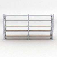 Lagerregal 2 Felder mit 5 Böden