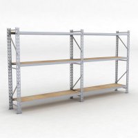Lagerregal 2 Felder mit 3 Böden