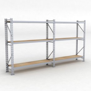 Lagerregal 2 Felder mit 3 Böden