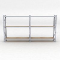 Lagerregal 2 Felder mit 3 Böden