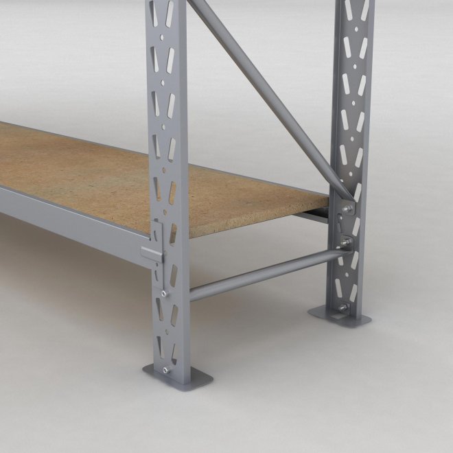 Lagerregal 2 Felder mit 4 Böden