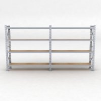Lagerregal 2 Felder mit 4 Böden