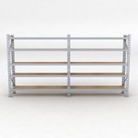 Lagerregal 2 Felder mit 5 Böden