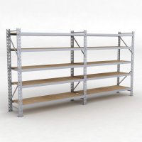 Lagerregal 2 Felder mit 5 Böden
