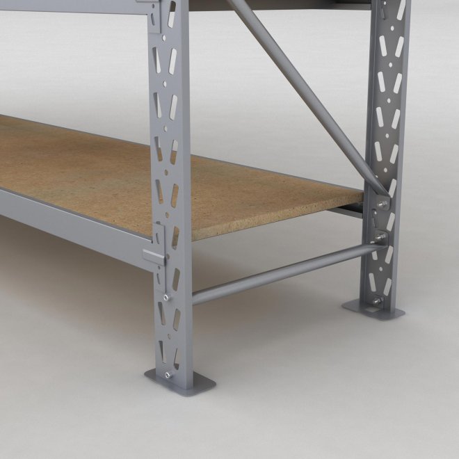 Lagerregal 2 Felder mit 5 Böden