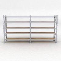 Lagerregal 2 Felder mit 5 Böden