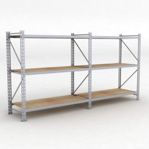 Lagerregal 2 Felder mit 3 Böden