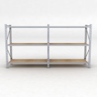 Lagerregal 2 Felder mit 3 Böden