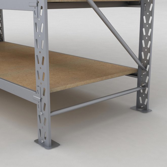 Lagerregal 2 Felder mit 5 Böden