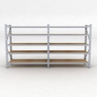 Lagerregal 2 Felder mit 5 Böden