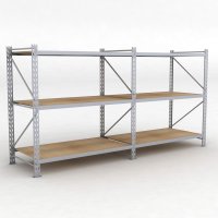 Lagerregal 2 Felder mit 3 Böden