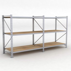 Lagerregal 2 Felder mit 3 Böden