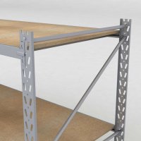 Lagerregal 2 Felder mit 3 Böden