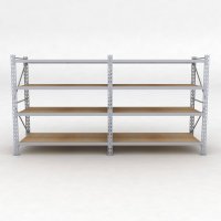Lagerregal 2 Felder mit 4 Böden