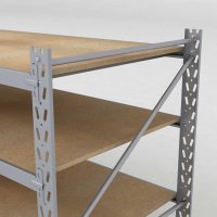 Lagerregal 2 Felder mit 5 Böden