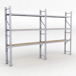 Lagerregal 2 Felder mit 3 Böden