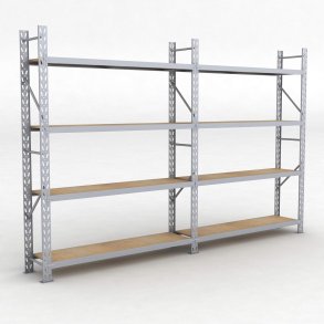 Lagerregal 2 Felder mit 4 Böden