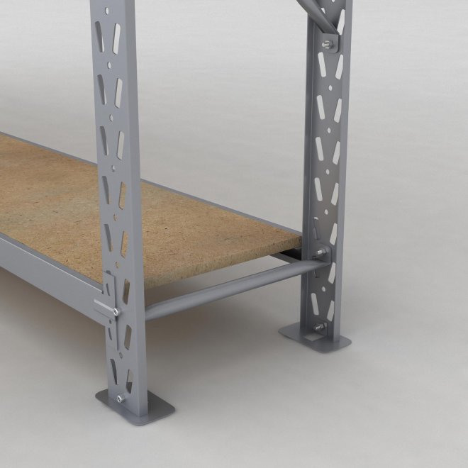 Lagerregal 2 Felder mit 4 Böden