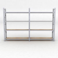 Lagerregal 2 Felder mit 4 Böden