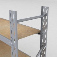 Lagerregal 2 Felder mit 5 Böden