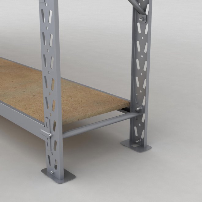 Lagerregal 2 Felder mit 5 Böden