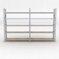 Lagerregal 2 Felder mit 5 Böden