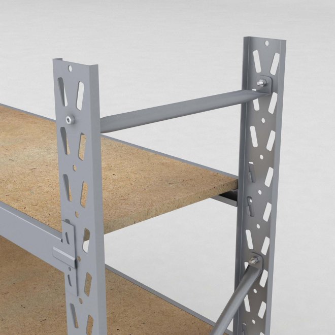 Lagerregal 2 Felder mit 6 Böden