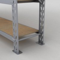 Lagerregal 2 Felder mit 6 Böden