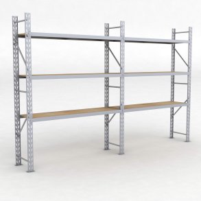 Lagerregal 2 Felder mit 3 Böden