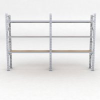 Lagerregal 2 Felder mit 3 Böden