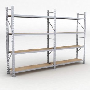 Lagerregal 2 Felder mit 4 Böden