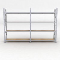 Lagerregal 2 Felder mit 4 Böden