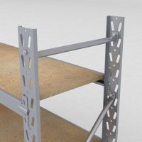 Lagerregal 2 Felder mit 6 Böden