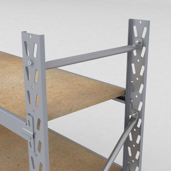 Lagerregal 2 Felder mit 6 Böden