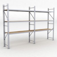 Lagerregal 2 Felder mit 3 Böden
