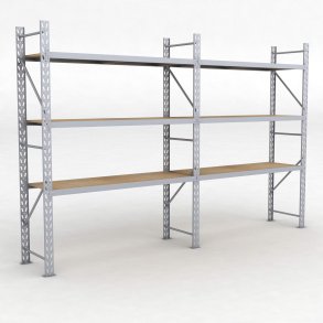 Lagerregal 2 Felder mit 3 Böden
