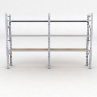 Lagerregal 2 Felder mit 3 Böden