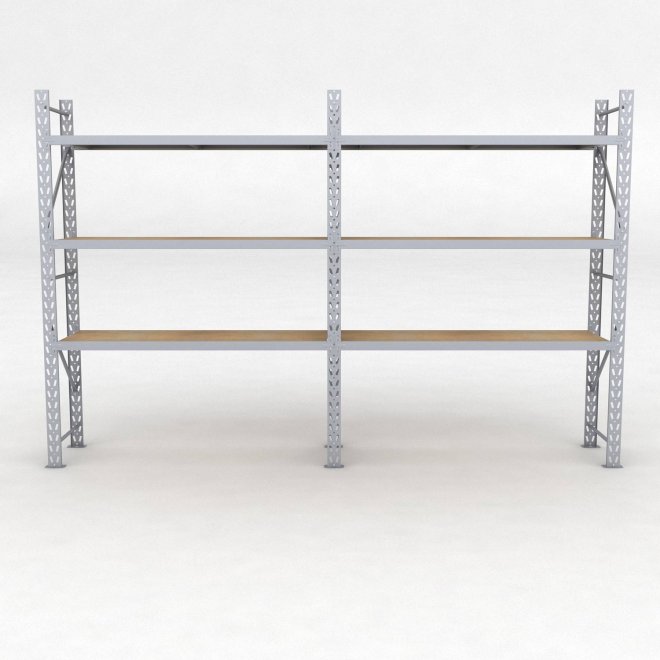 Lagerregal 2 Felder mit 3 Böden