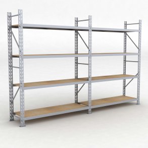 Lagerregal 2 Felder mit 4 Böden