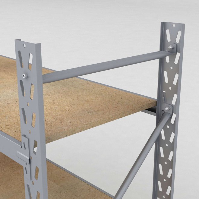 Lagerregal 2 Felder mit 5 Böden