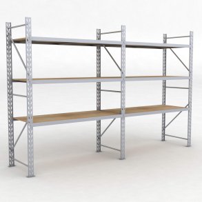 Lagerregal 2 Felder mit 3 Böden