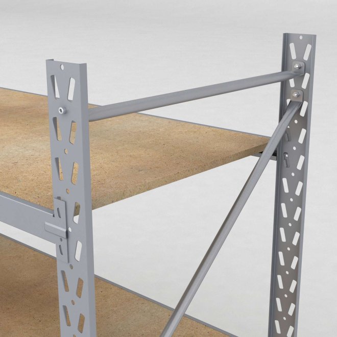 Lagerregal 2 Felder mit 3 Böden