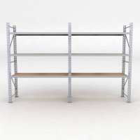Lagerregal 2 Felder mit 3 Böden
